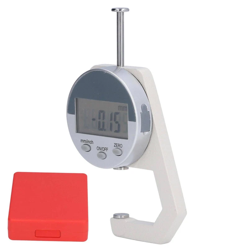 Telituny Dickenmesser Digital, 0-25,4 mm Bereich LCD Bildschirm Digitalanzeige Flaches Dicken Messge