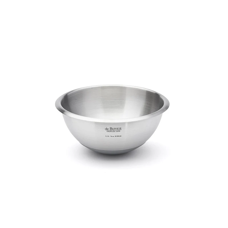 De Buyer - Rührschüssel mit Silikonboden, Durchmesser 24 cm