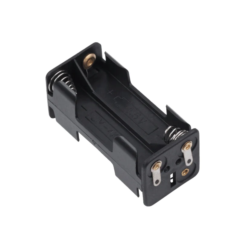 Battery box basket 4xR3 AAA square black GNI0057