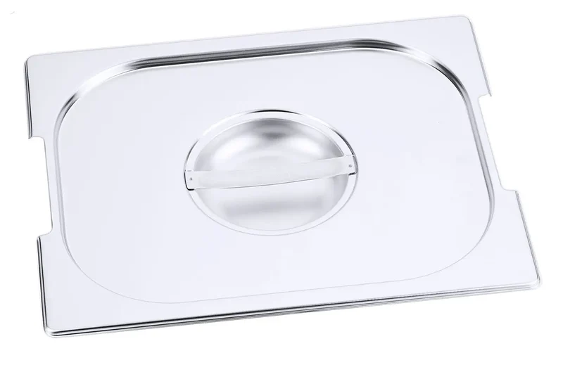 Edelstahl Gastronorm GN-Deckel für 7211-7223 mit Griff-Aussparung