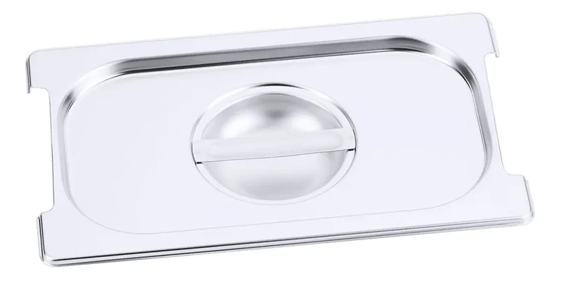 Edelstahl Gastronorm GN-Deckel für 7211-7223 mit Griff-Aussparung
