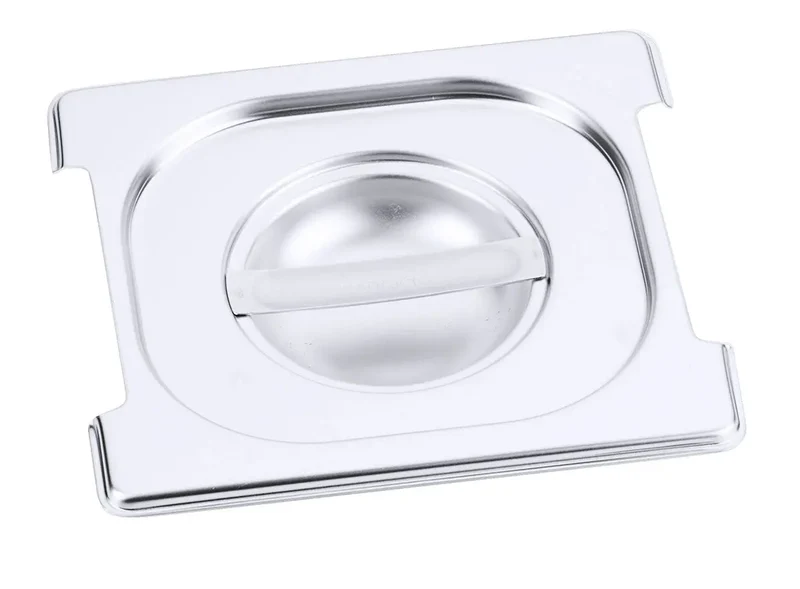 Edelstahl Gastronorm GN-Deckel für 7211-7223 mit Griff-Aussparung