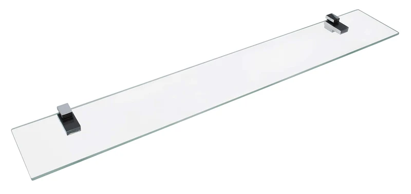 FACKELMANN Glasablage 80 cm/Wandregal für Badaccessoires/Masse (B x T): ca. 80 x 12 cm/Wandablage mi