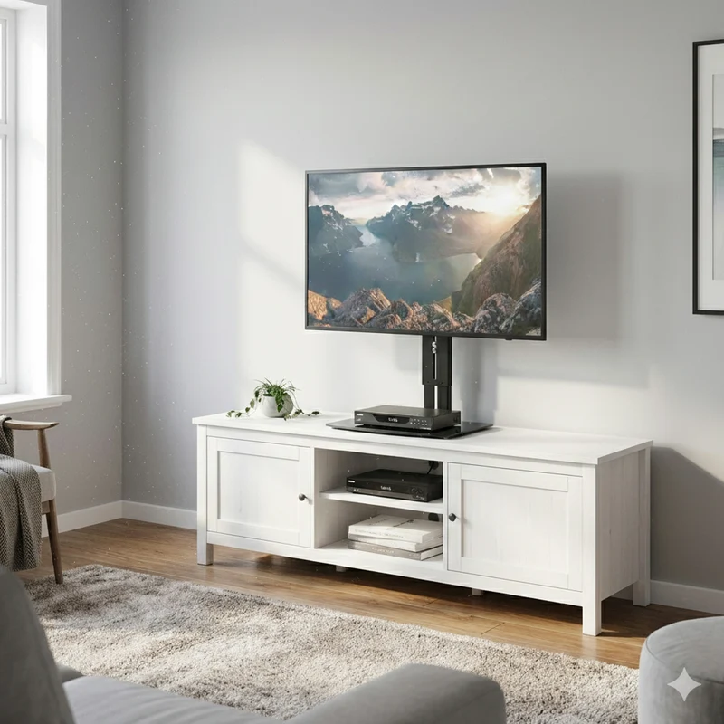 Wall mount for TV with Maclean shelf, max. 20 kg, max. VESA 200x200, for TVs 15-42", MC-451