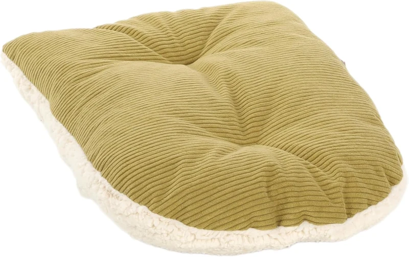 Flamingo Haustierbett Mila Grün – Weich, Bequem, 50x37x18 cm, Waschbar, rutschfest, Grün