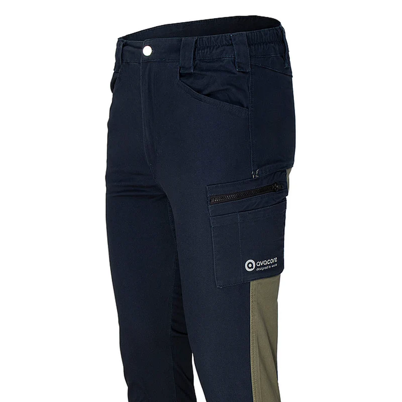 Tubbos Work Pants for Waist in Navy Blue-Olive, Size 58 – Durable and Comfortable Workwear with a Modern Design for Enhanced Functionality and Style