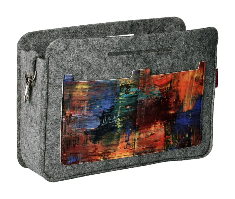 Premium Felt Handbag Organizer, Durable Print, Caracas Pattern