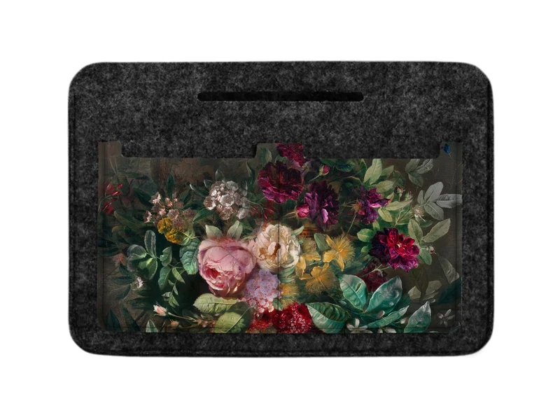 Premium Felt Handbag Organizer, Durable Print, Bouquet Design