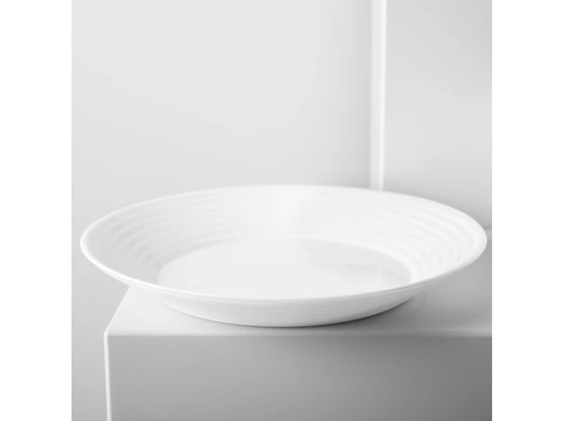 Round Dinner Plate 25cm Luminarc Harena White Tableware