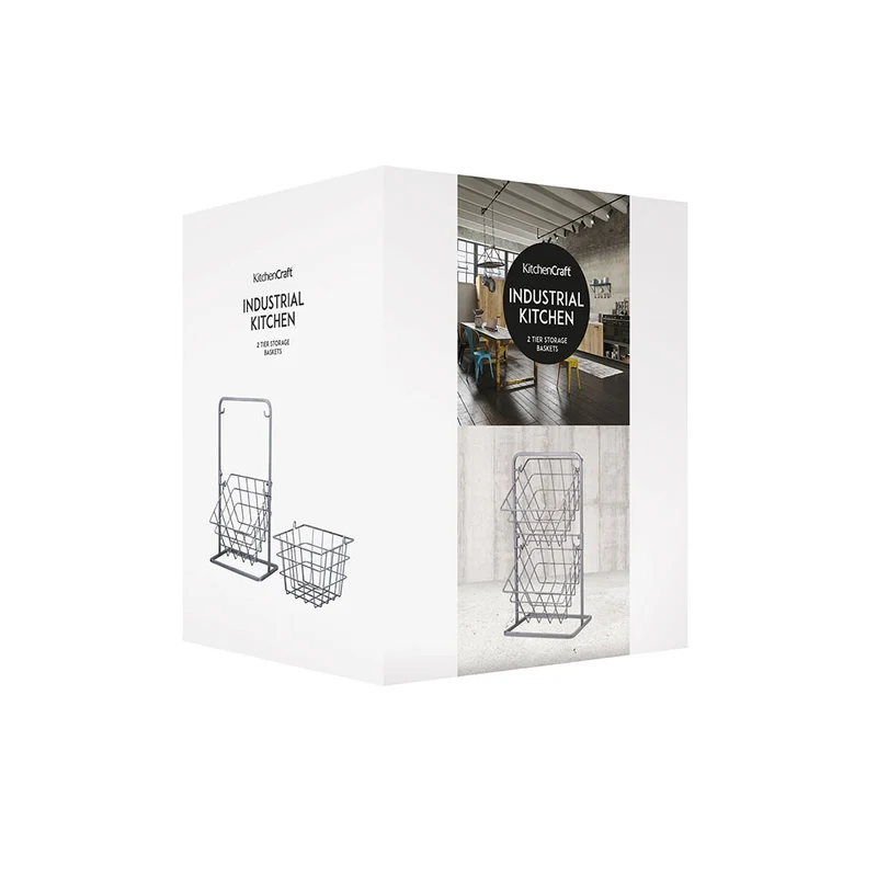 Cesta metálica de dos niveles Industrial Kitchen de KitchenCraft