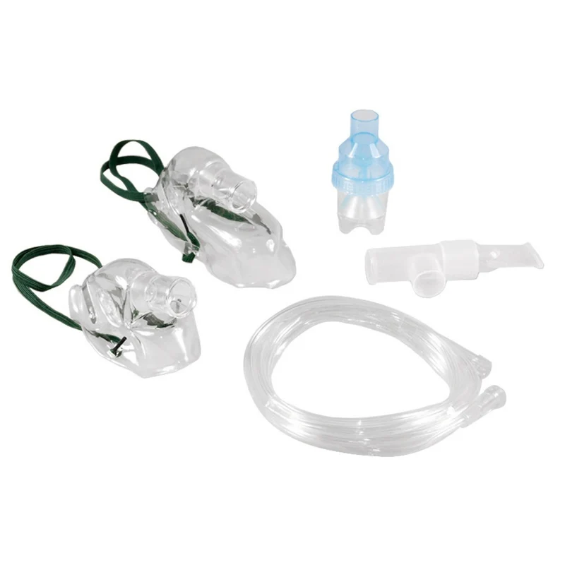Promedix Set of Accessories for Piston Compressor Inhaler Kids Adults Masks Tube