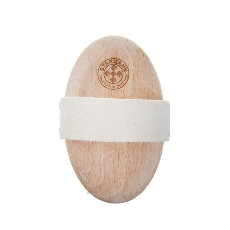 Starmann rectangular body massage brush beech wood fiber tampico 5/010K