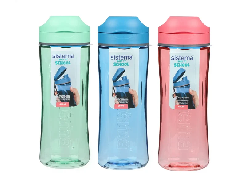 Sistema - Trinkflasche 600 ml Tritan Swift Flasche - Verschiedene Farben