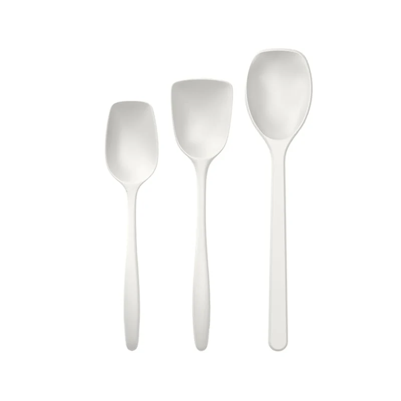 Rösti-Topflöffel-Set, 3-teilig, NEU, Klassisches Weiß