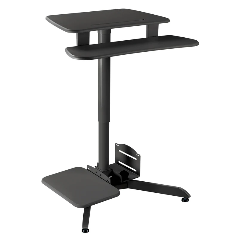 Maclean MC-848Sit & Stand Work Station Desk for PC Laptop 70cm - 109cm Gas Spring Height Adjustment