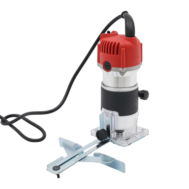 800W Oberfräse Trimmer Einhandfräse, 30000 U/min Holzfräse Oberfräse, Elektrik Kantenfräse 6.35 MM f