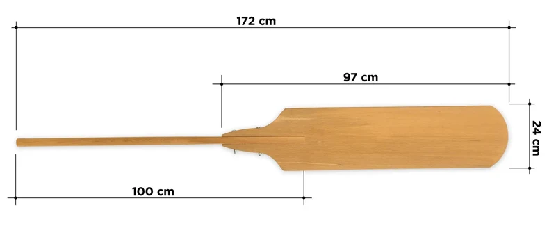 Pideschaufel für Pizza und Brot – Perfekt für die Gastronomie zweiteilig Premium Line