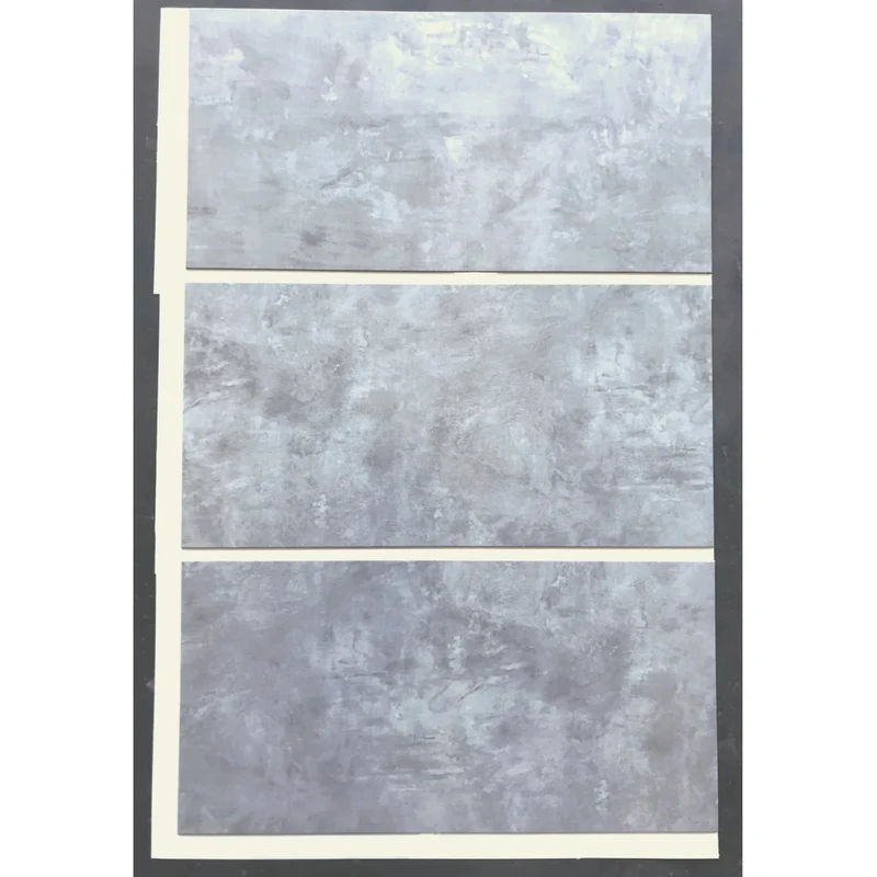 Self-adhesive tiles for wall floor Fliesana, set of 3 pieces, waterproof, pattern light gray concrete