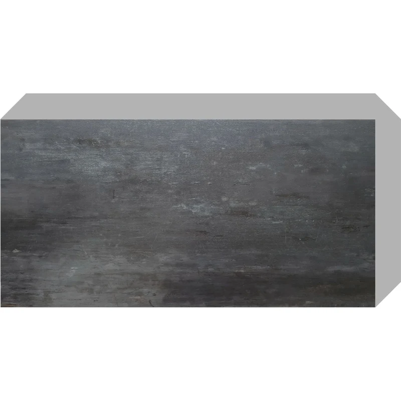 Self-adhesive tiles for wall floor Fliesana, set of 3 pieces, waterproof, natural stone pattern, black color