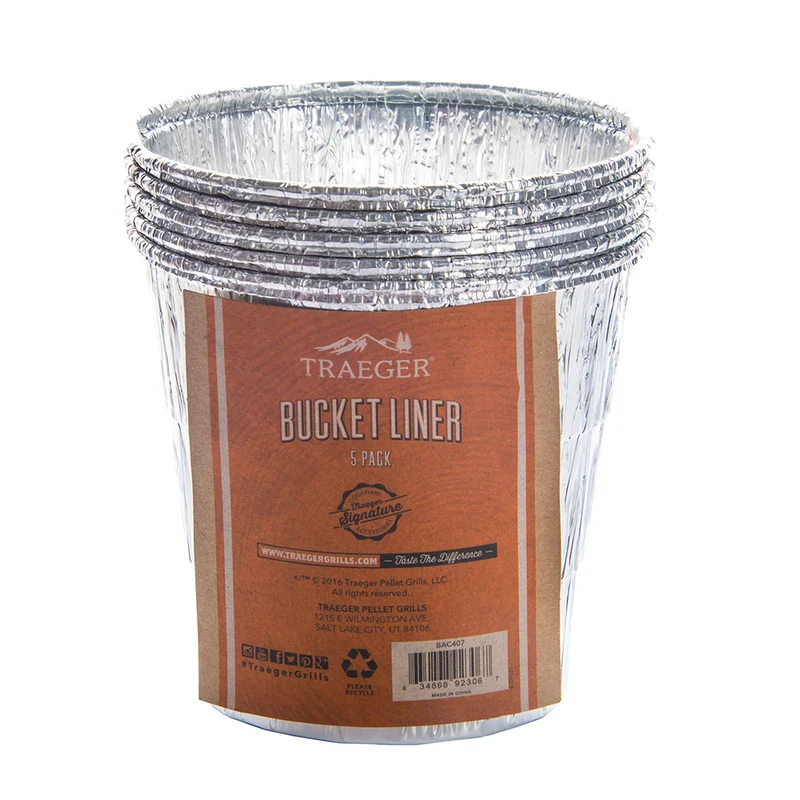 Pack 5 contenedores de aluminio para barbacoa Traeger