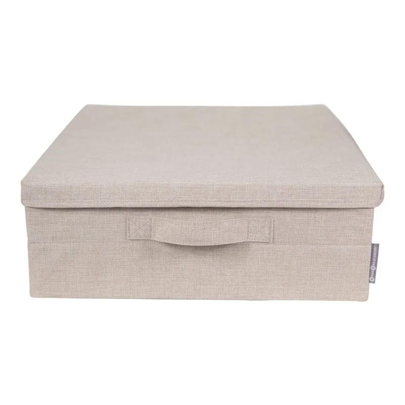BIGSO BOX OF SWEDEN Unterbett Aufbewahrungsbox – faltbare Box mit Griffen für Decken, Kleidung, Kiss