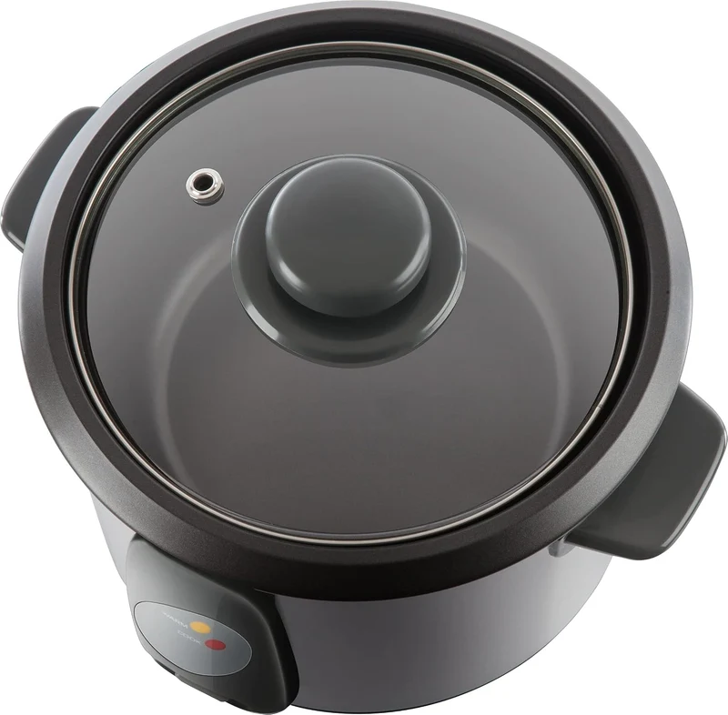 SENCOR SRM 1000SS Reiskocher( 400 Watt, Reiskocher mit Dampfgarer-Einsatz, Reislöffel, Messbecher, V