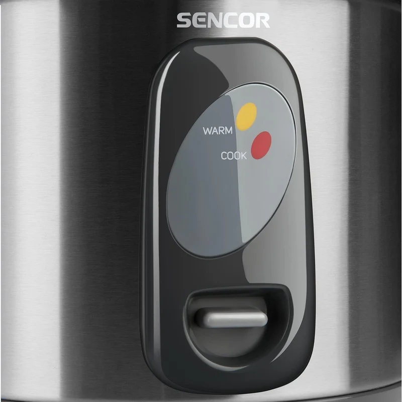 SENCOR SRM 1000SS Reiskocher( 400 Watt, Reiskocher mit Dampfgarer-Einsatz, Reislöffel, Messbecher, V
