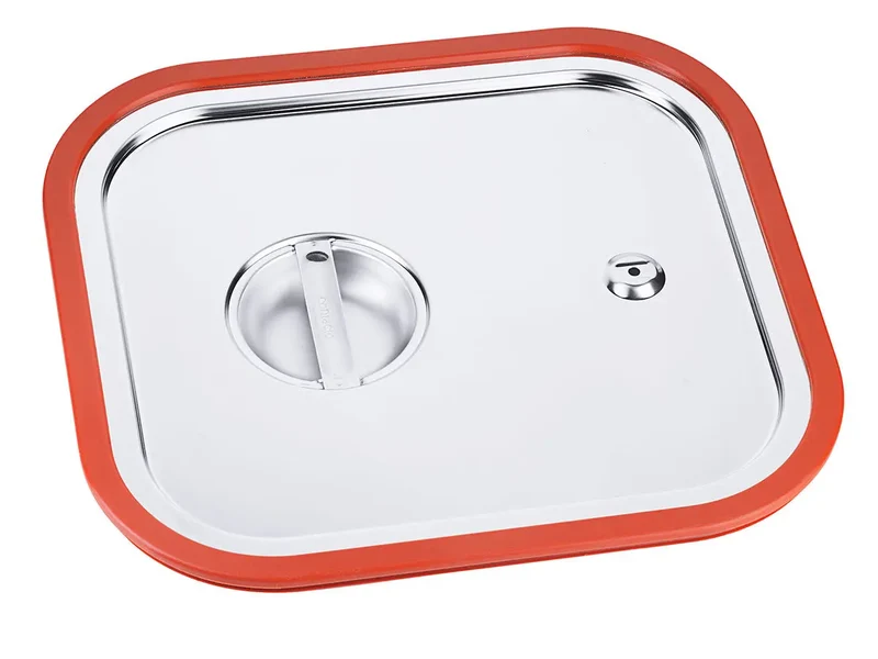 Edelstahl Gastronorm GN-Deckel mit Gummidichtung verschiedene Größen