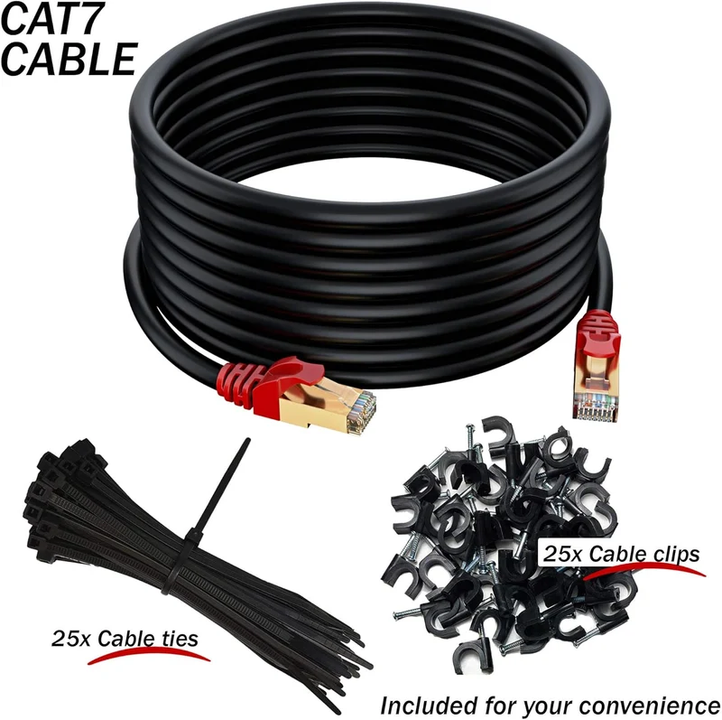 MutecPower 75m CAT 7 Aussen Verwendung wasserdicht Direct Burial RJ45 Ethernet Netzwerkkabel - SSTP