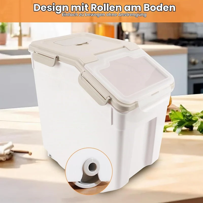 Frischhaltedosen mit Grossem Fassungsvermögen, Luftdicht, Trocken, Wasserdicht, mit Messbecher für R