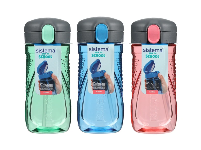 Sistema - Trinkflasche 520ml Tritan Quick Flip Bottle, verschiedene Farben