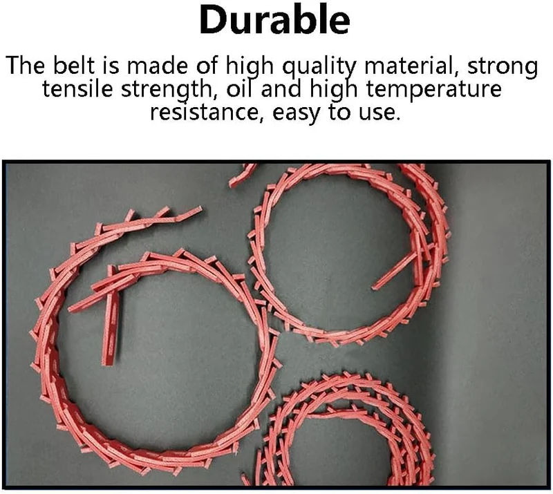 TopHomer Power Twist V Gürtel, Breite 10 mm Einstellbarer Verknüpfungsriemen für Drehstoffe, Tischsä