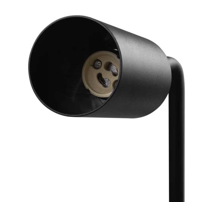 GU10 spot desk lamp with on/off switch black 55x90mm