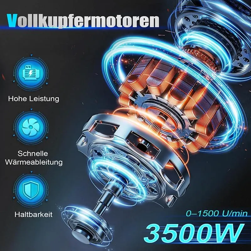 Mörtelrührer 2100W, Betonmischer, Rührwerk Beton with 6 Speed, Rührgerät Mörtel Betonrührer, Rührwer