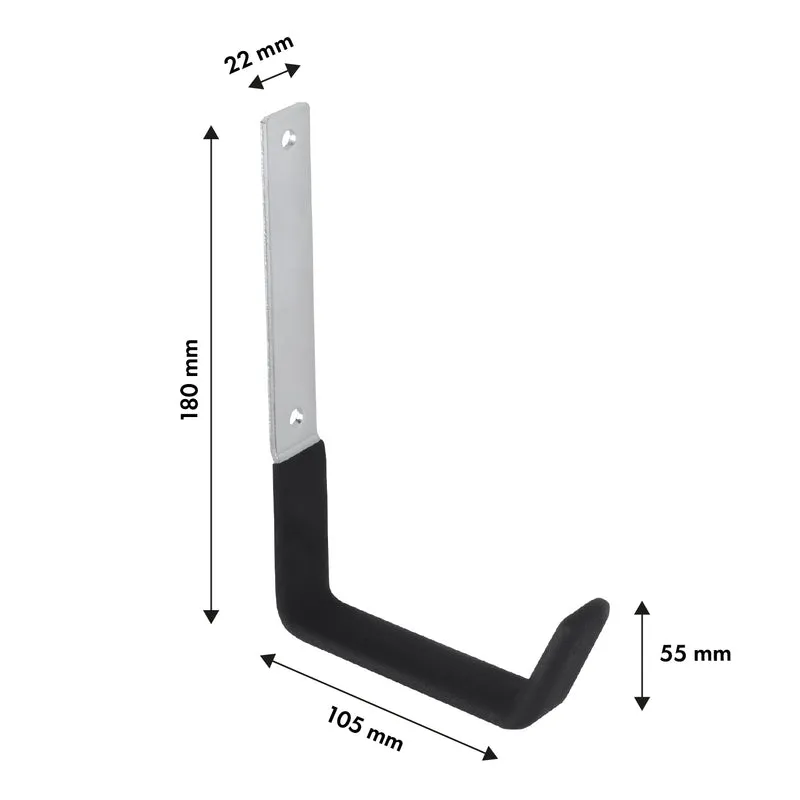 Maclean wall mount, for tires, wheels, ladder, bicycle, steel, max. load 10kg, MC-480, 4 pieces