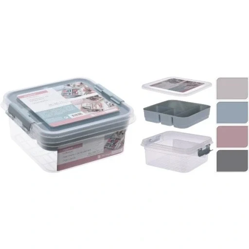 Aufbewahrungsbox – 26 x 24 x 11 cm, verschiedene Farben