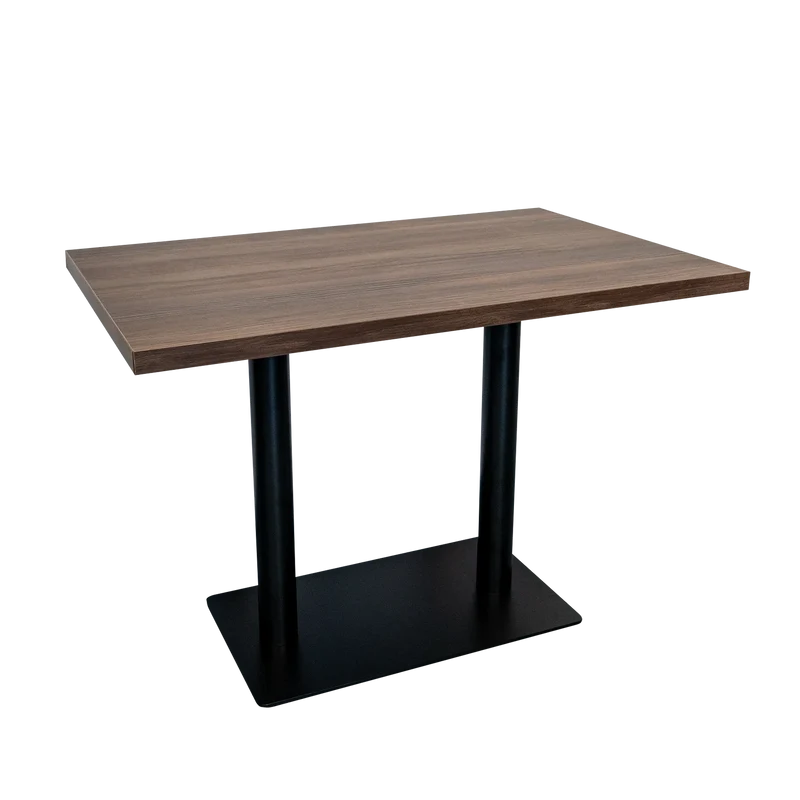 Esstisch Säulentisch Tisch Restaurant Gastronomie Dunkelbraun 110x70