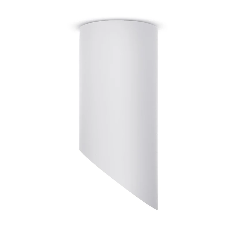 Maclean surface mount / tube luminaire, spot, round, aluminum, GU10, 55x130mm, white, MCE360 W