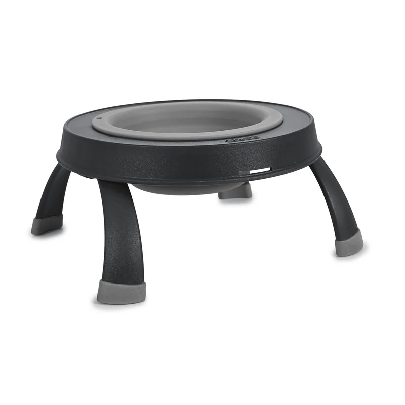 Dexas Pets Futternapf, erhöht, gross, 4 Tassen, Hellgrau Large/4 Cup Capacity Hellgrau, Large/4 Cup