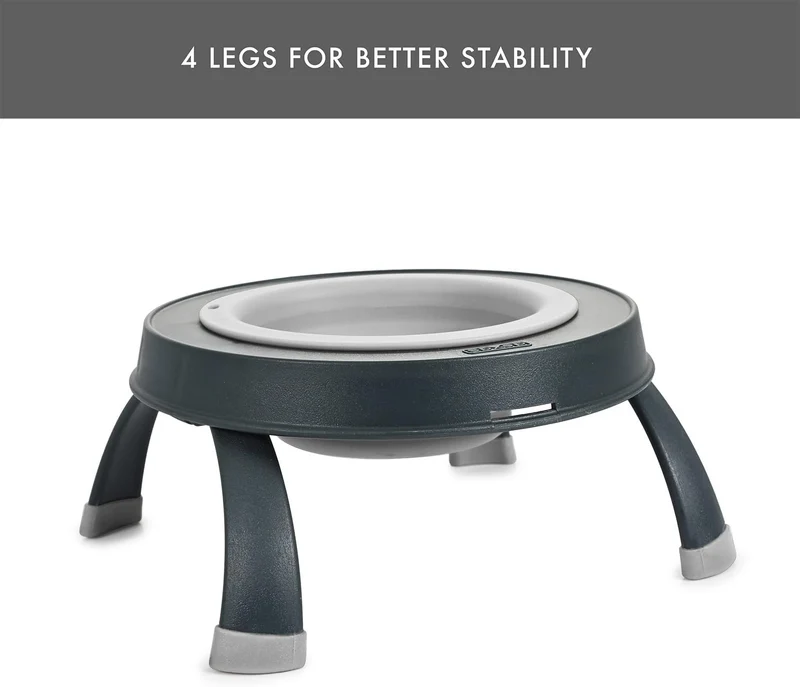 Dexas Pets Futternapf, erhöht, gross, 4 Tassen, Hellgrau Large/4 Cup Capacity Hellgrau, Large/4 Cup