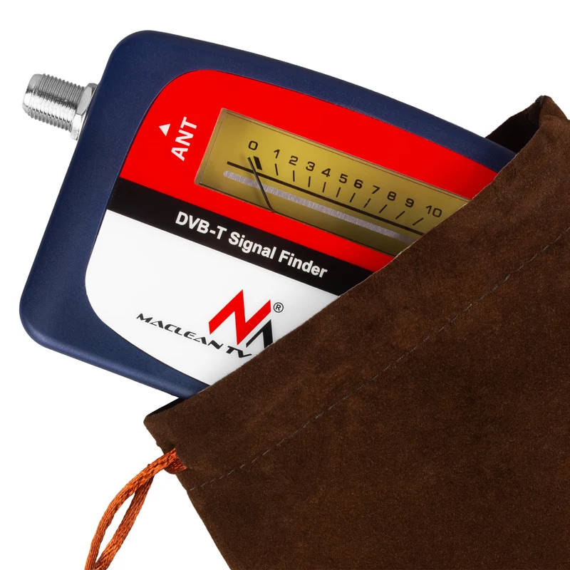 Mclean MCTV-627 DVB-T Satellite Finder with Cover F-F Cable