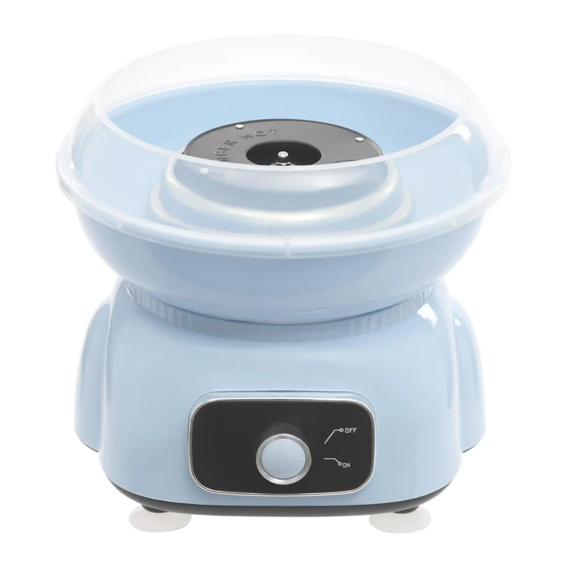 Zuckerwattemaschine für zuhause, mit zehn Bambusspiesschen und einem Löffel, Höhe 23 cm, 500W Zucker