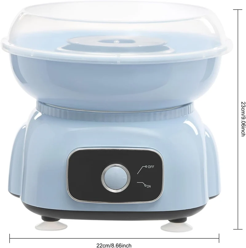Zuckerwattemaschine für zuhause, mit zehn Bambusspiesschen und einem Löffel, Höhe 23 cm, 500W Zucker