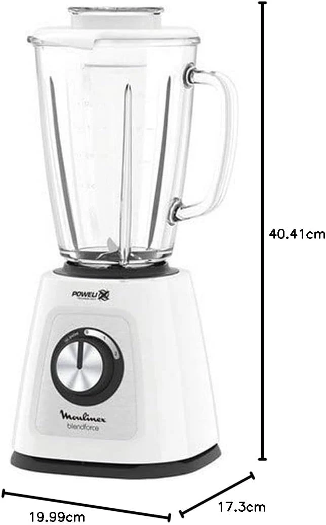 Moulinex LM4351 Blendforce 2 Elektrischer Mixer mit Powelix-Technologie, 800 W, 1,75 Liter, SmartLoc