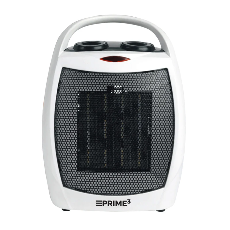 PRIME3 SFH61 1500W Portable PTC Fan Heater Ceramic 2 Heating Options Fan Only Safety Switch Overheating Protection
