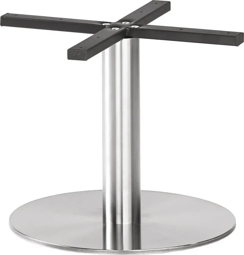 Tischgestell Silber Rund