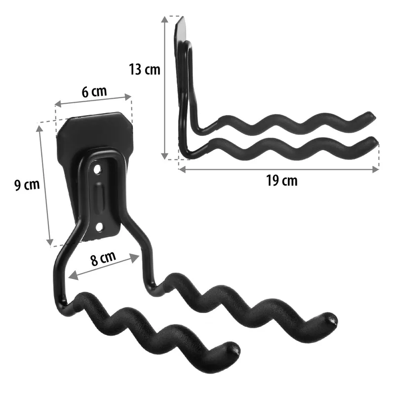 Maclean wall mount, for tools, wheels, ladder, bike, steel, max load 30kg, MC-486