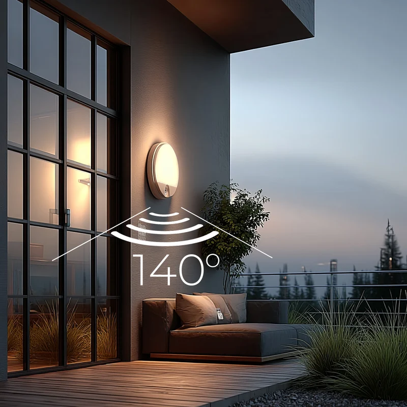 Maclean MCE291 W Wall LED Infrared Motion Sensor LED Wall Lamp Indoor Outdoor Lighting 15W Waterproof Dustproof