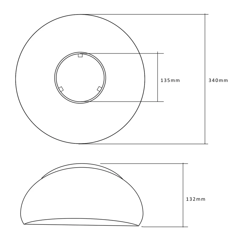 Maclean MCE417 Shade / reflector for 50W LED storage bulbs - MCE263 CW, material: PC