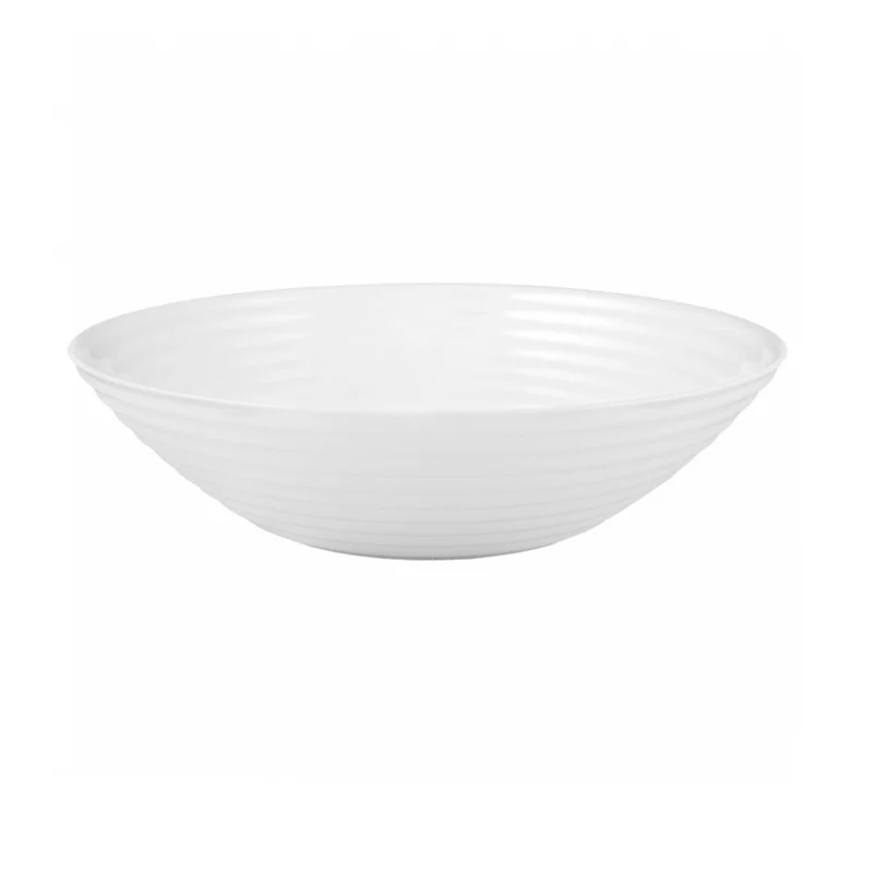 Luminarc 06455 20cm Round Salad Bowl White Made of White Tempered Glass